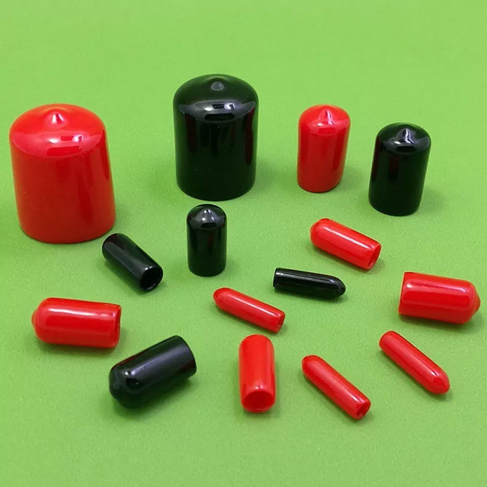25-100Pc Vinyl Rubber Round End Cap Cover Plastic Pipe Tube Hub Thread Protector