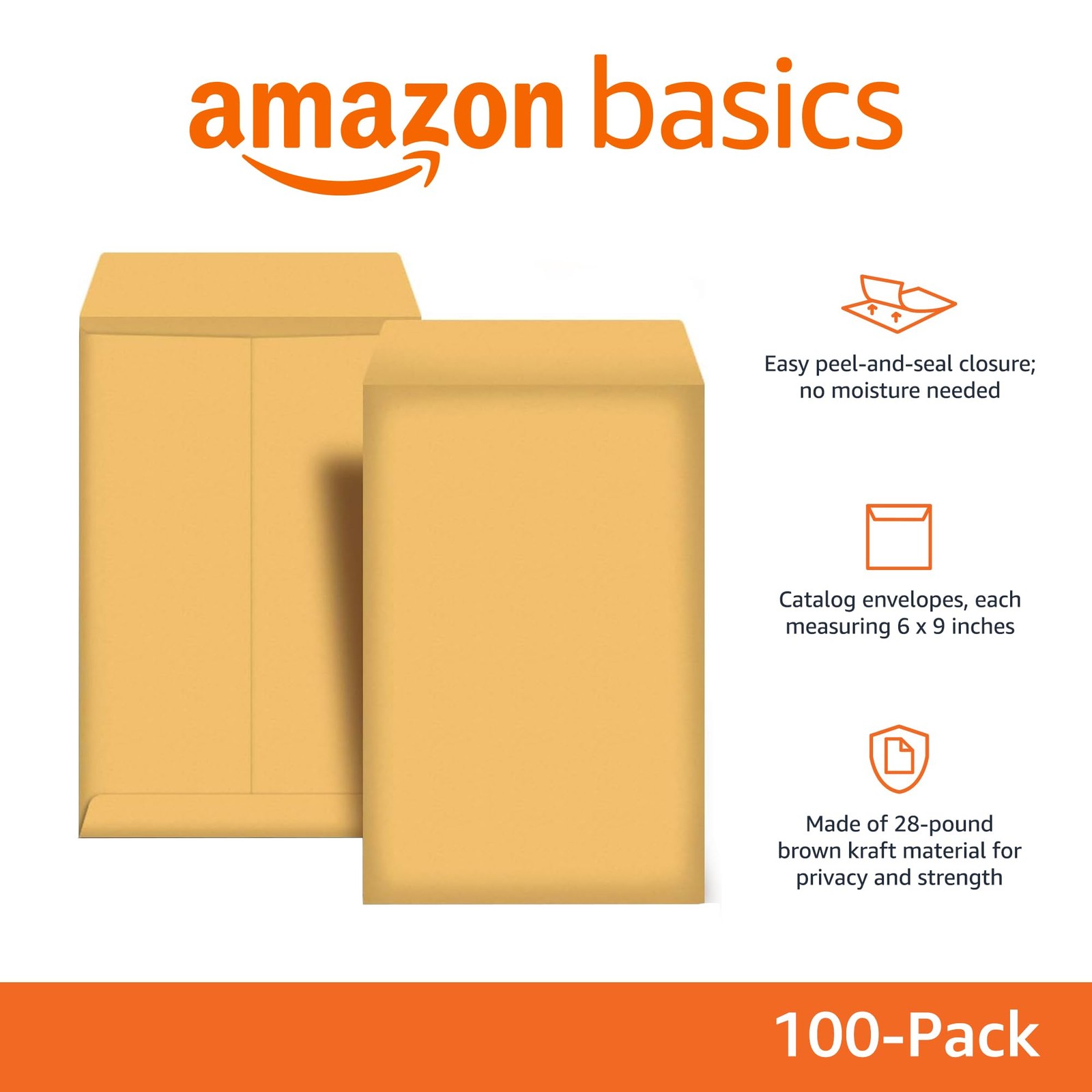 Manilla Envelope 6×9 Manila Self Stick Mailing Safe Security Business No.1 100pk