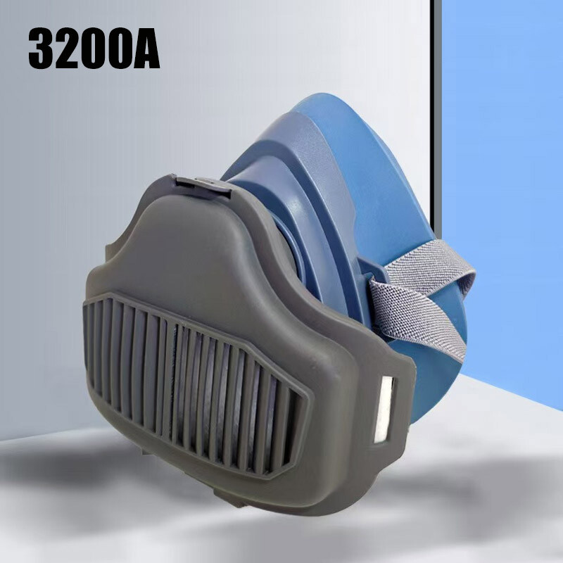 Silicone Half Face Dust Mask Paint Spray Chemical Respirator Reusable 95% Filter