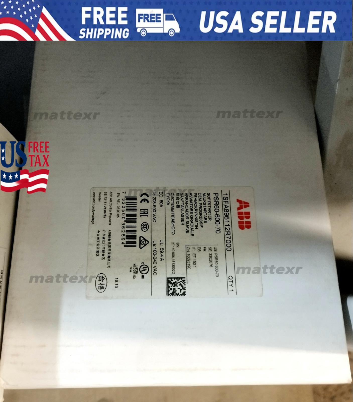1PC PSR60-600-70 ABB Soft Starter Brand New Fastshipping