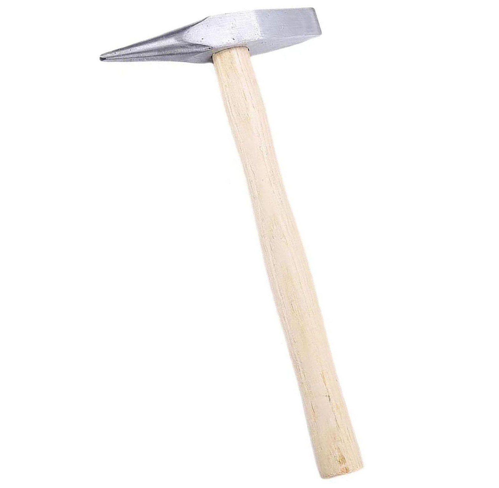 10.6 OZ Forged Steel Welding Hammer, 11.8 Inch Two Head with Wooden Silver
