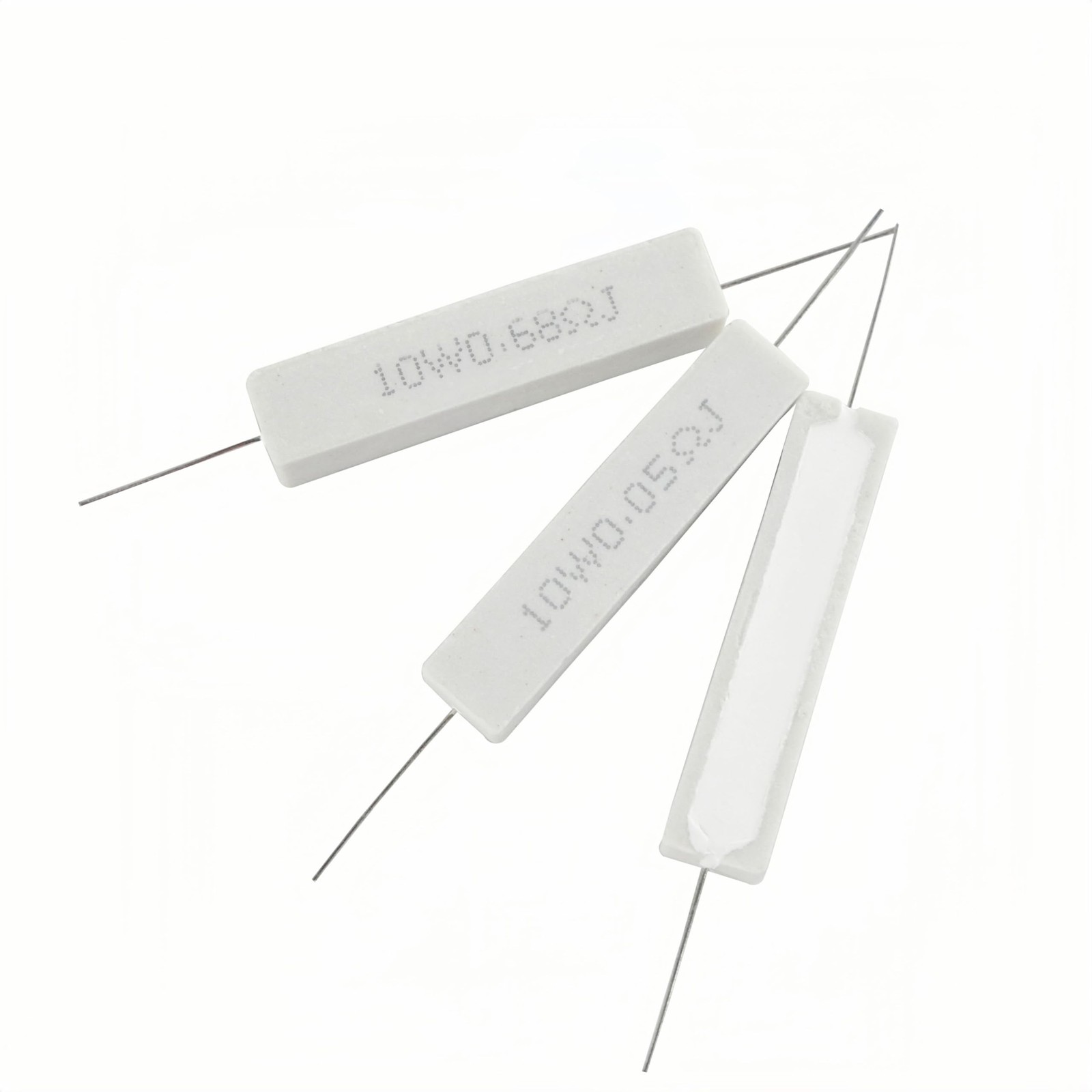 PANMILED 25 Values 50 Pieces Cement Resistor KIT 10W ±5% Ceramic Power…