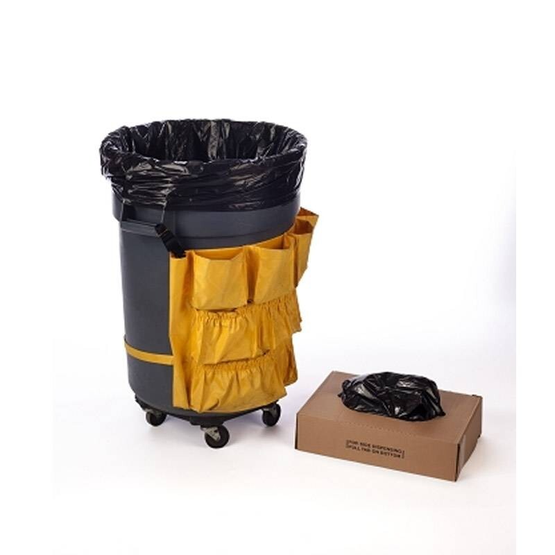 55-60 Gallon Heavy-Duty 1.2 mil Black Garbage Can Liners – 38×60 – 100ct