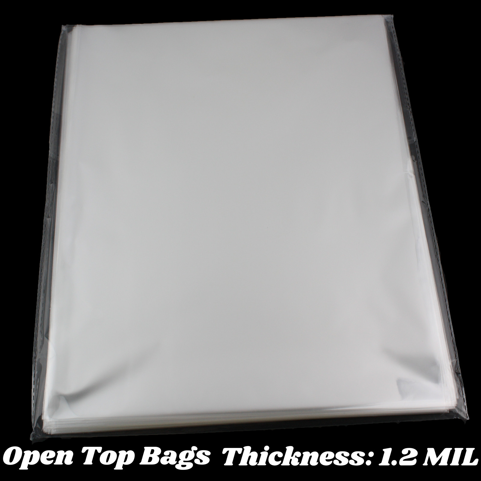 10×13 CLEAR BAGS Large Plastic Packaging Top Open Flat Packing T-Shirt Apparel