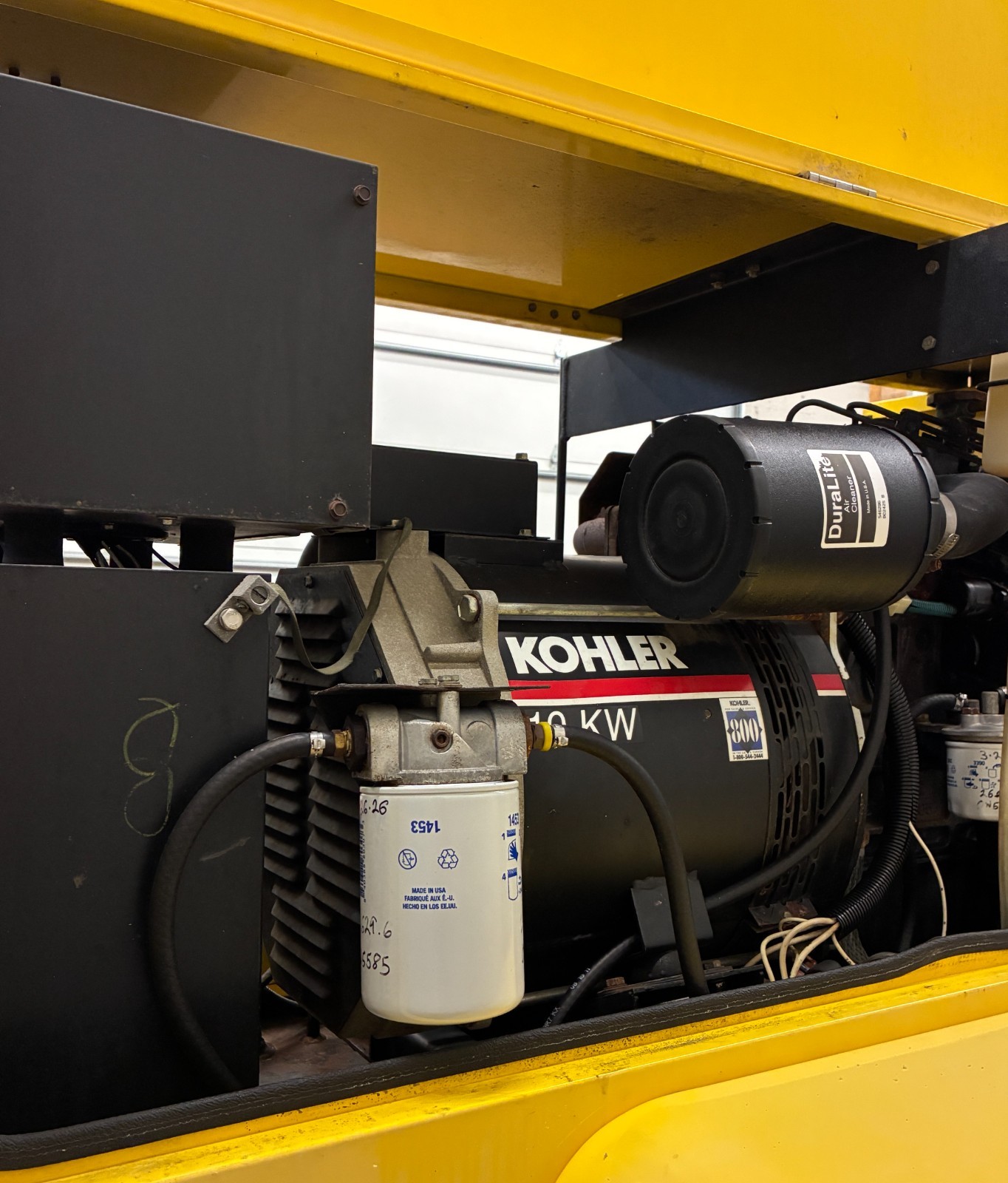 10KW Kohler Portable Diesel Generator, Kubota Diesel V1305, 120/240v 1P, WE SHIP
