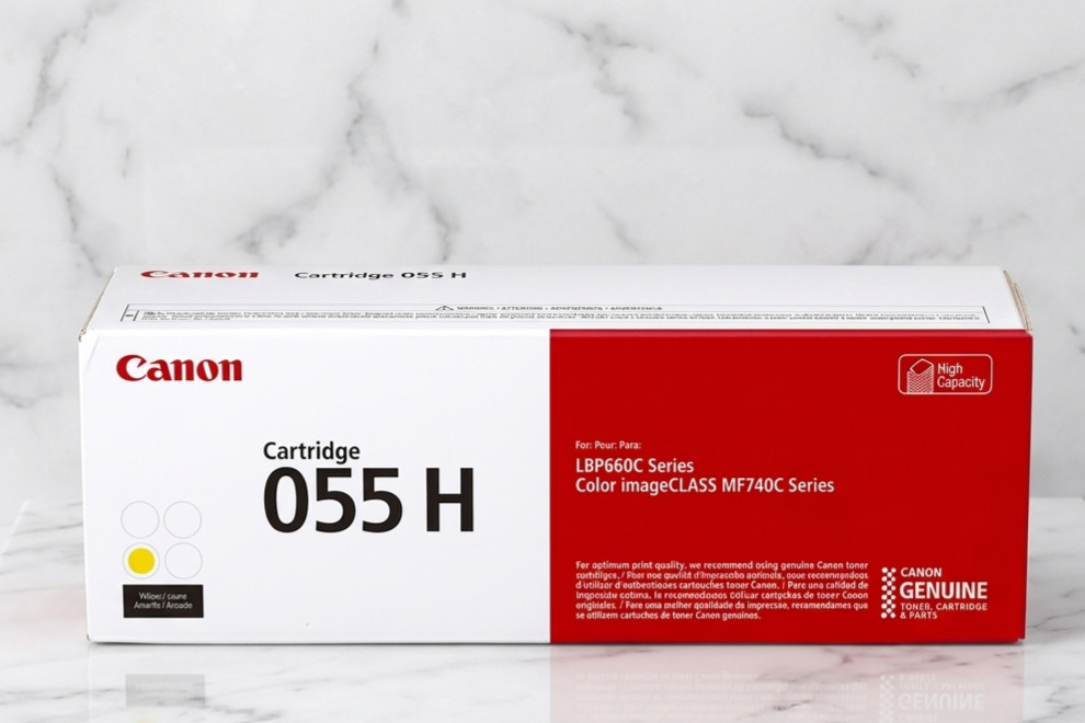 Genuine Canon 055H Yellow Toner Cartridge High Yield OEM imageCLASS MF740C New