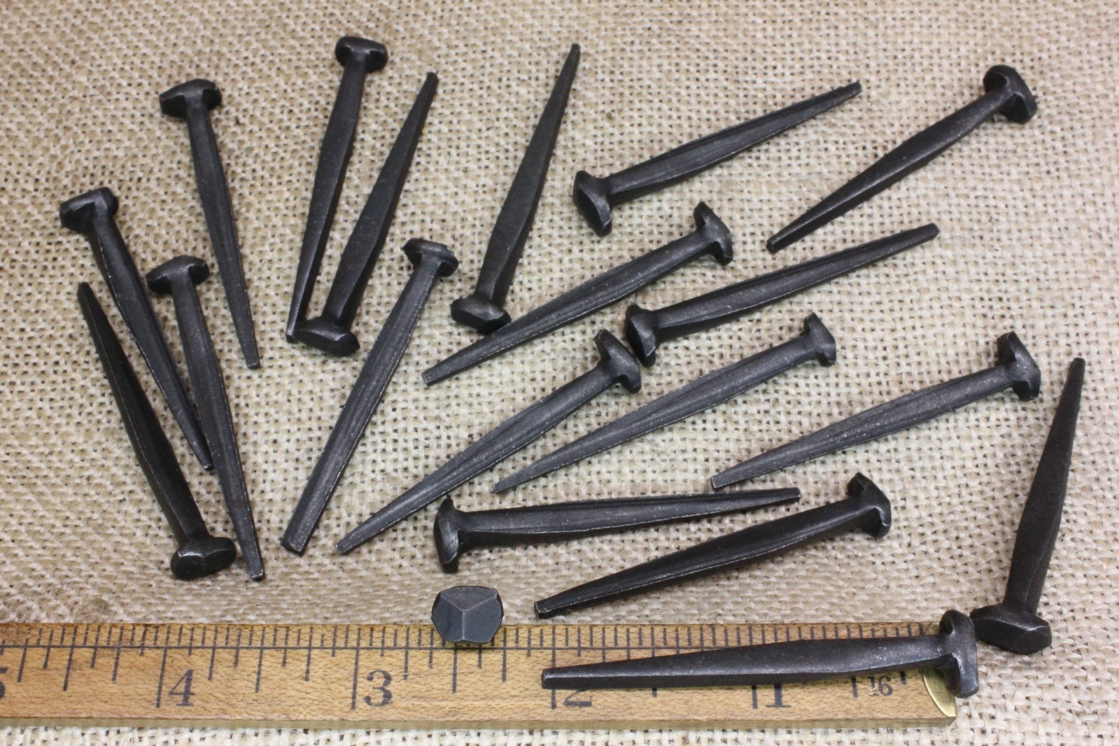 2″ Rosehead nails antique square wrought iron vintage rustic Decorative look