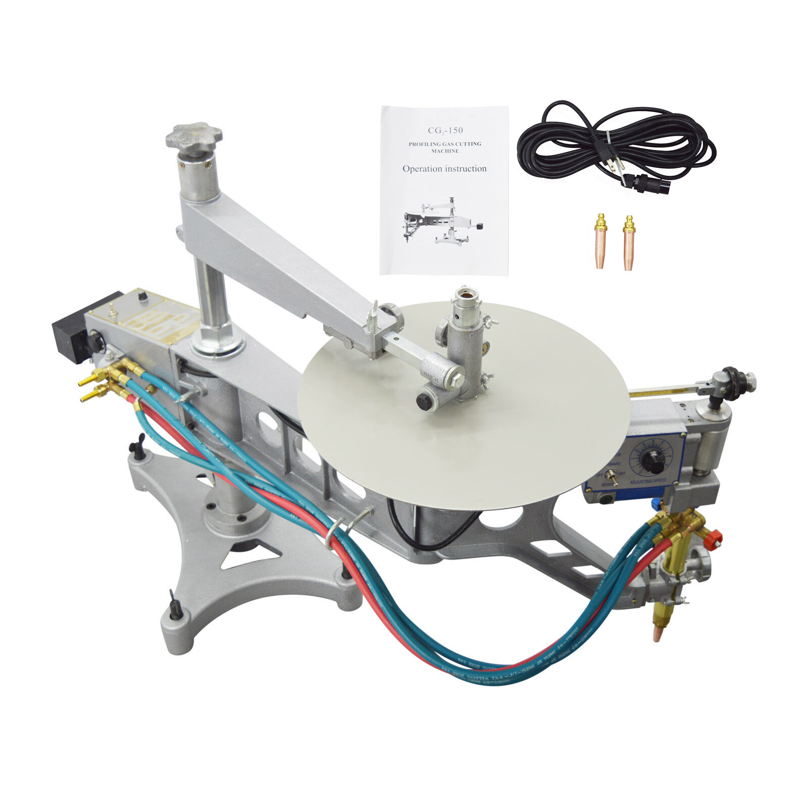 110V CG2-150 Profiling Gas Cutting Machine Adjusting Speed Torch 50-600mm