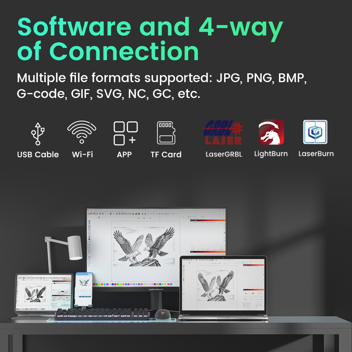 Longer Ray5 5W Laser Engraver, 60W Laser Cutter and High Precision Laser Engrave