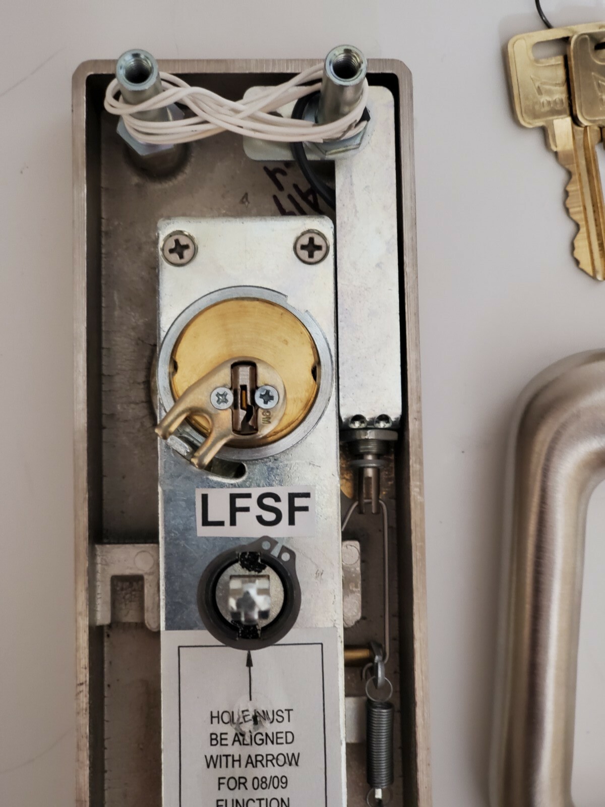Dorma 9000 YT09 LFSF Fail Safe Exit Device Trim, 630 Wide Stile, Yx09 LFSF.