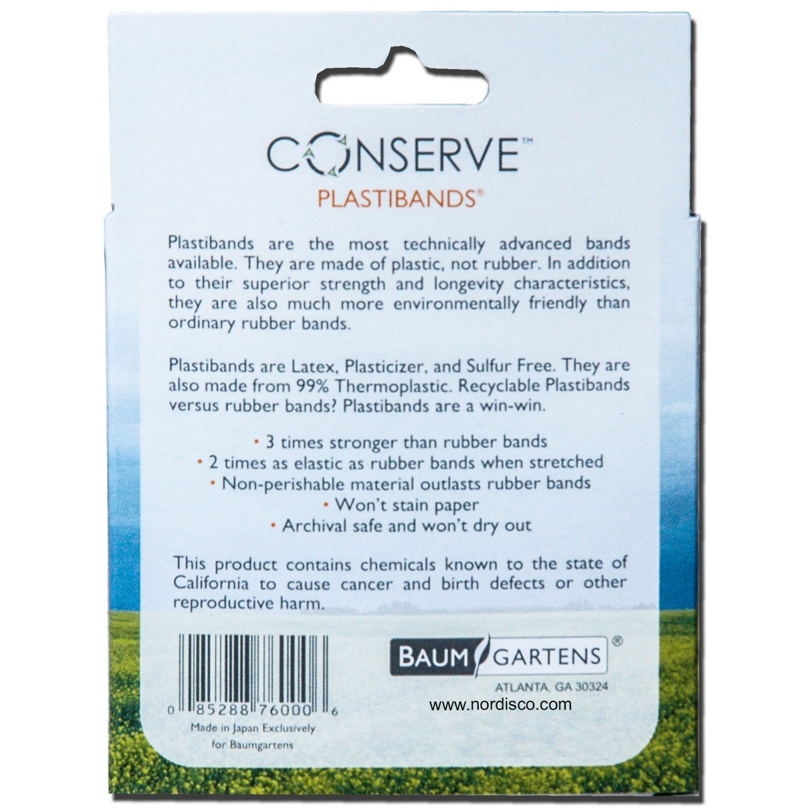 Conserve Plastibands SF-6000 By Baumgartens, 4-1/4″ Length, Box of 100