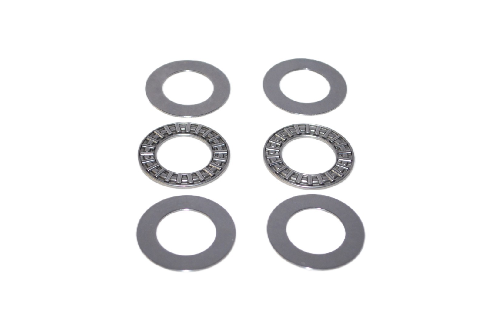 Mower Steering Spindle Needle Bearing Kit: AXK2035 Bearings and AS2035 Washers