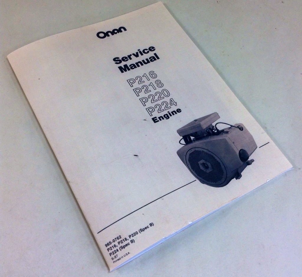 Onan Engine 16 18 20 24 Hp Service Repair Overhaul Manual Shop Workshop Book