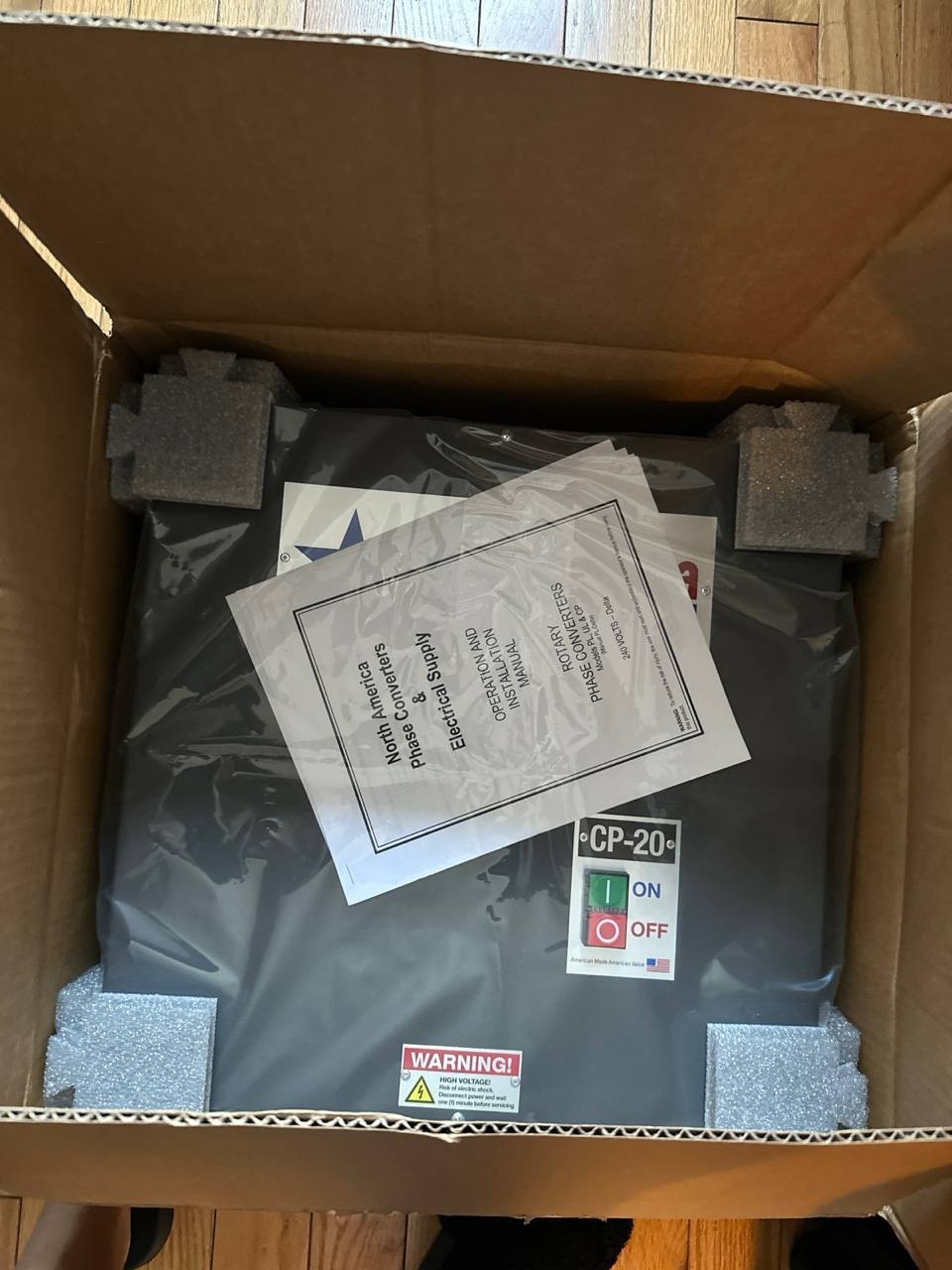 CP-20 Pro-Line 20HP Rotary Phase Converter Control Panel – Loaded with Features