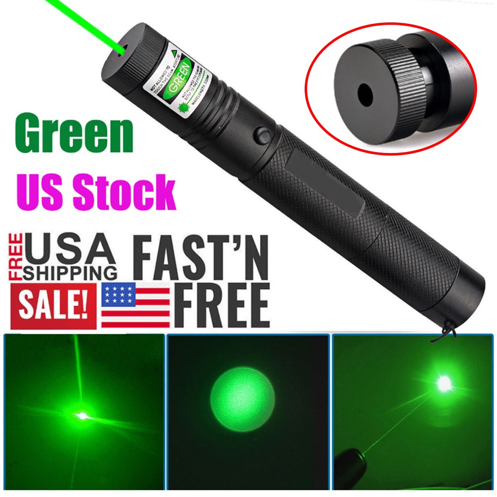 9900Miles 532nm Green Laser Pointer Pen Light Visible Beam Rechargeable Lazer