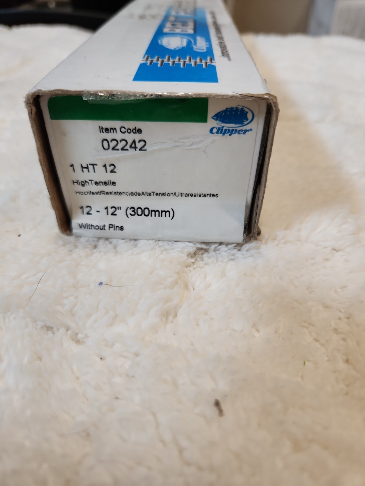CLIPPER Belt Fasteners 12-12″ 300mm 02242 1 HT 12 High Tensile (Box of 12 NEW)
