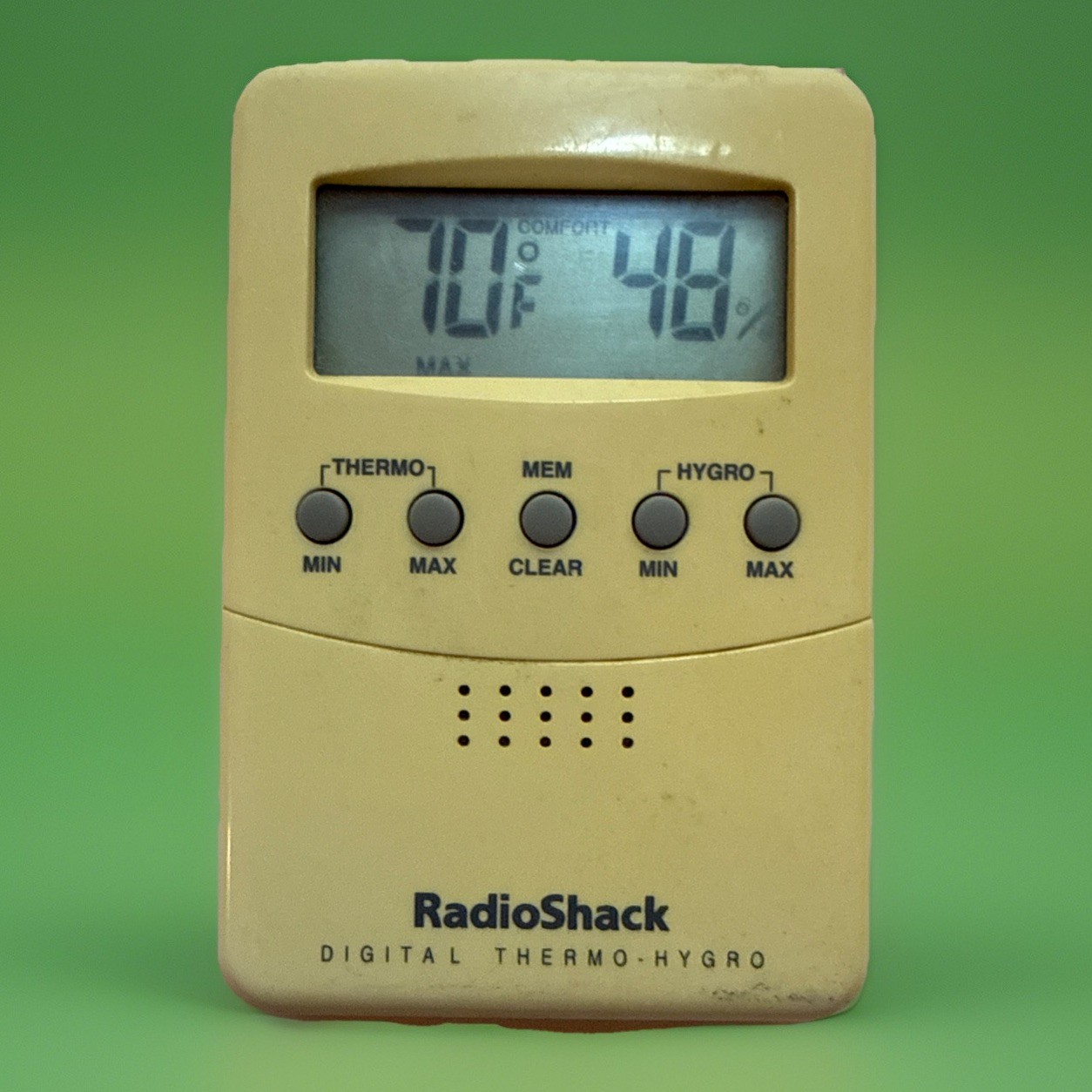 Vintage RadioShack Digital Thermo-Hygrometer Humidity Gauge LCD Display 63-1013