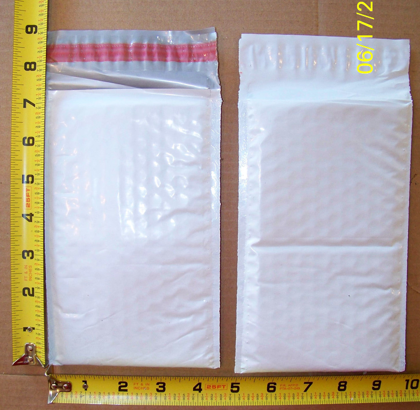 50 #000 4×8 HEFTY ARMOR-LITE Poly Bubble Shipping Mailers / Envelopes – USA