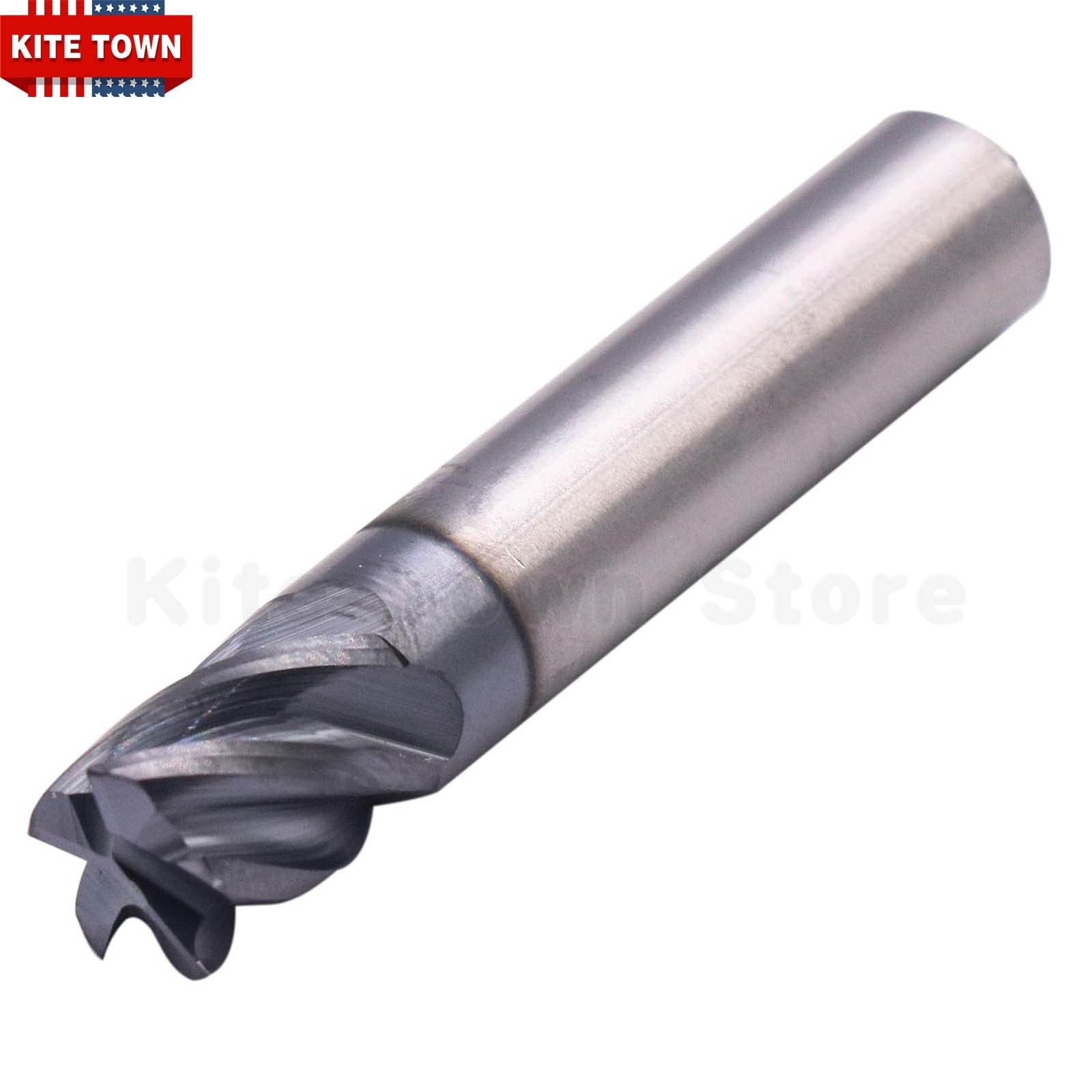 3/8″ 5 Flute Variable Helix Carbide End Mill – .020 Corner Radius – AlCrN Coated
