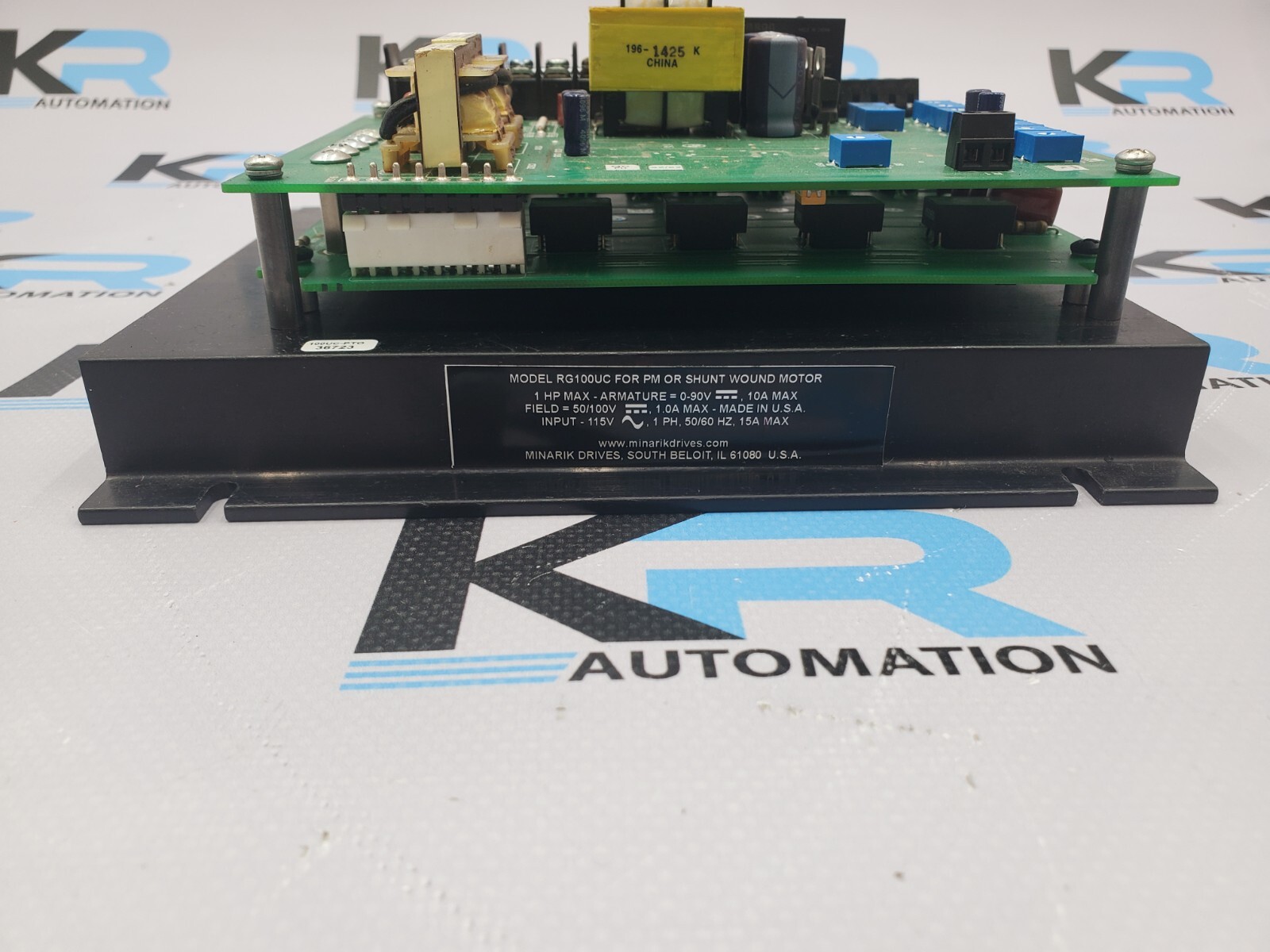 TESTED Minarik RG100UC Motor Drive Board 115V 1Ph 50/60Hz 15A Max
