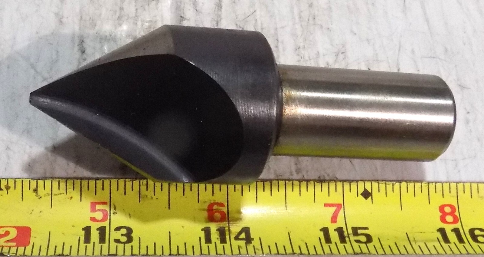 New Spain Made HSS Counter Sink 1-1/4″ Diameter X 60° Included Angle X 1 Flute