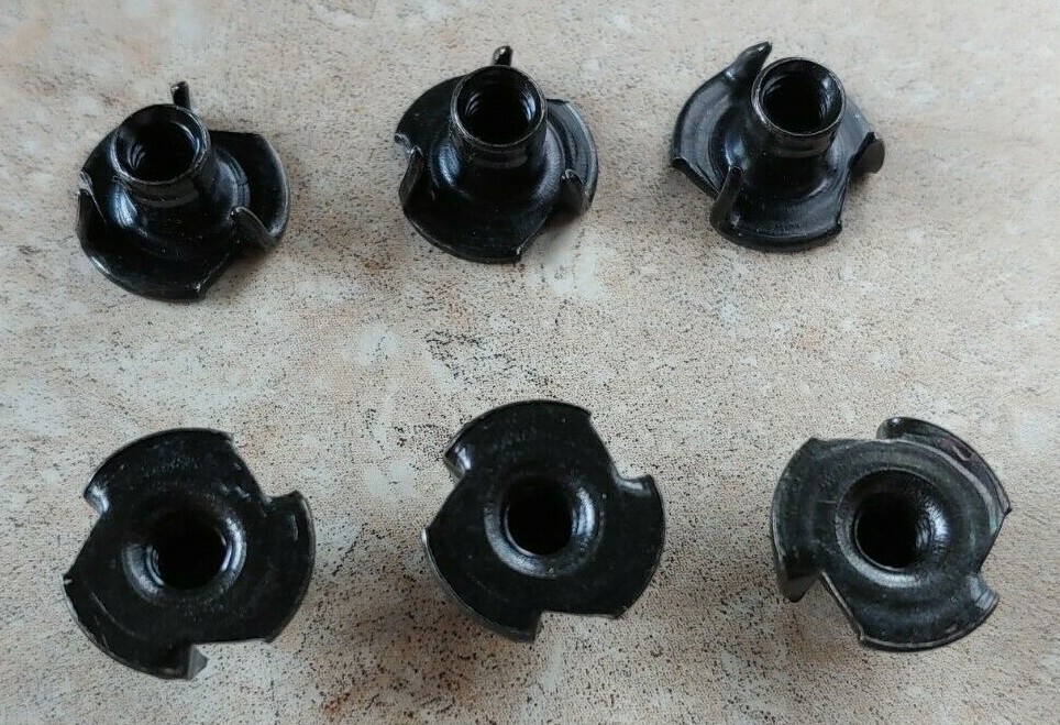 Six Black 3 Prong Nuts – Fits Safariland QLS, MLS, ELS, UFA Holster Accessories