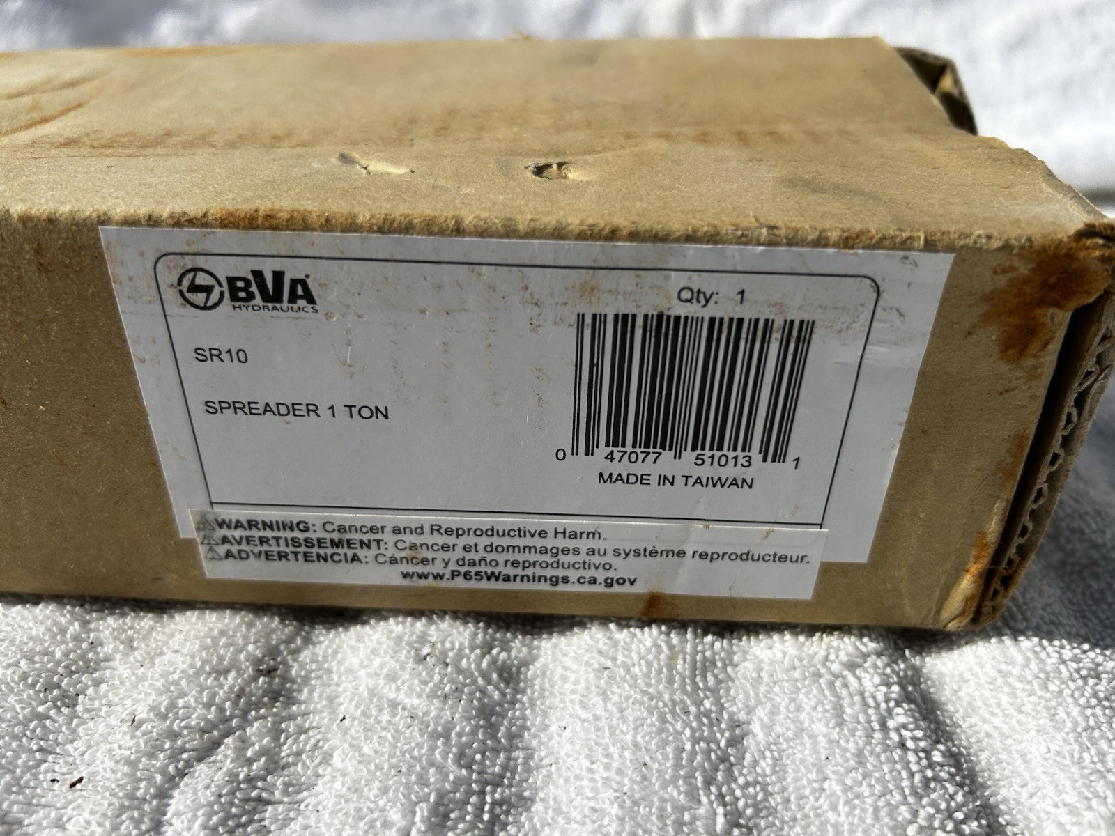 BVA HYDRAULICS SPREADER, 1TON #SR10