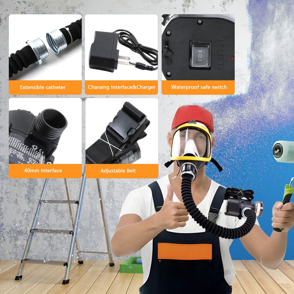 Powered Air Purifying Respirators, Portable PAPR Respirator System for Industry