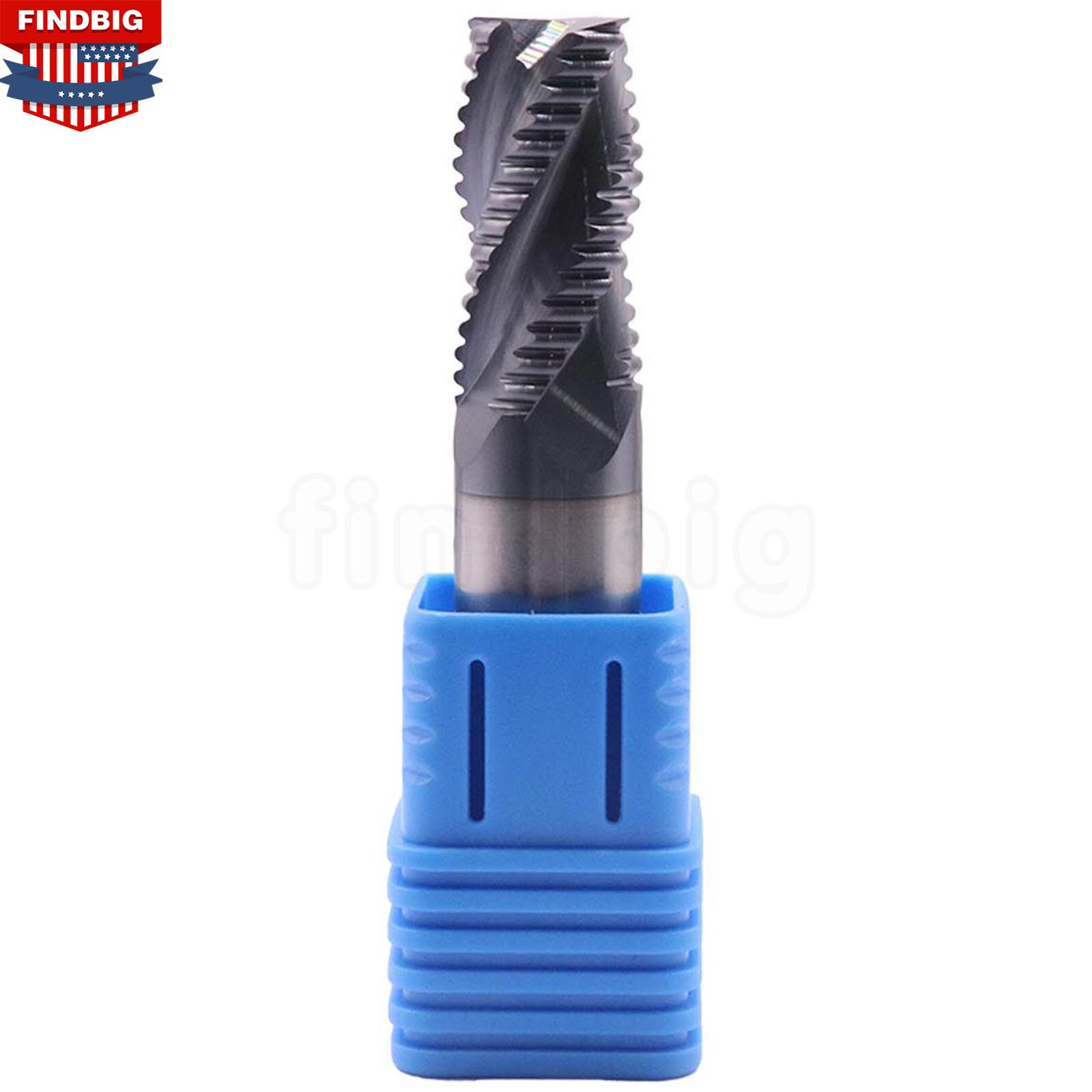 4 Flute 5/8″ x 1-1/4″ x 3-1/4″ Solid Carbide Roughing End Mill – ALCrSiN Coated