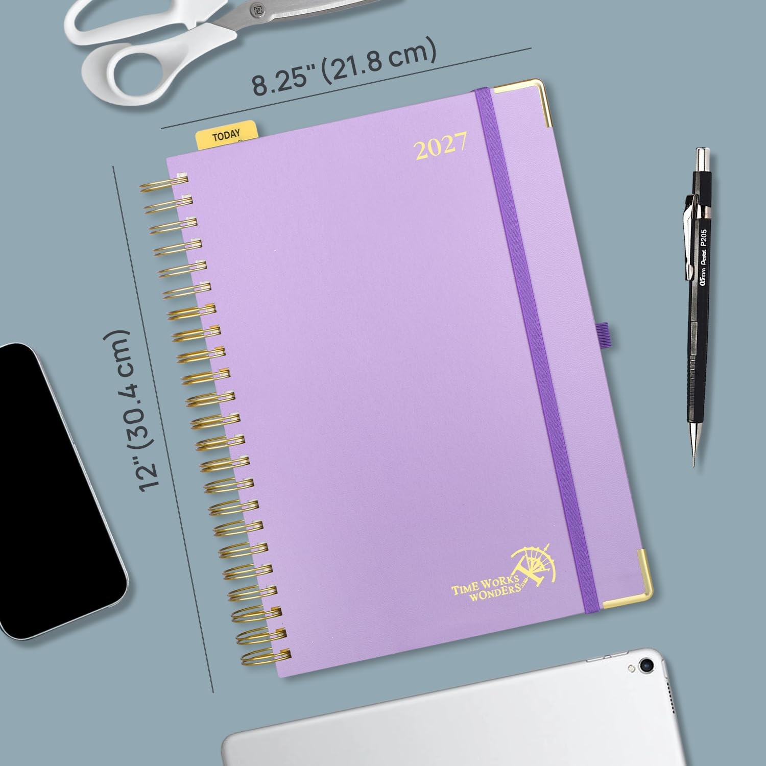 POPRUN 2027 Planner Light Pink 8.5″x12″