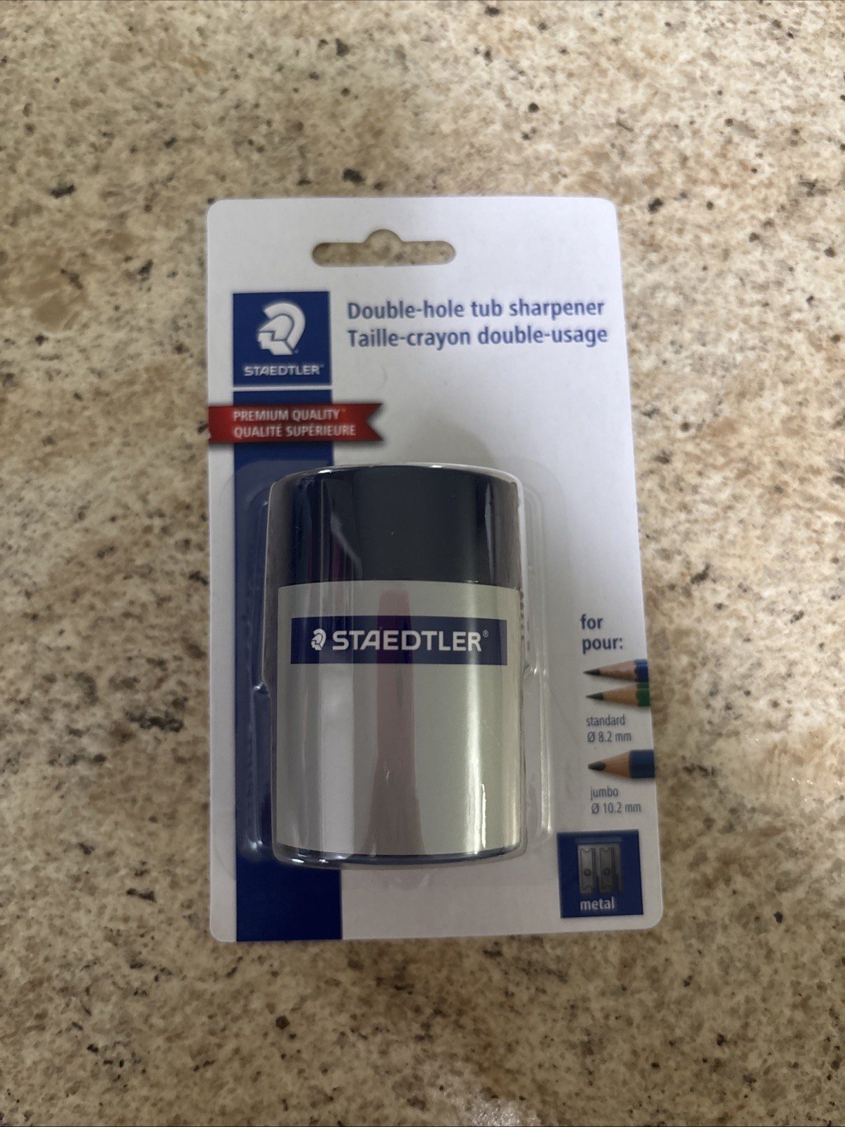 STAEDTLER Manual Pencil Sharpener Blue/Silver (512 001 BK 03)