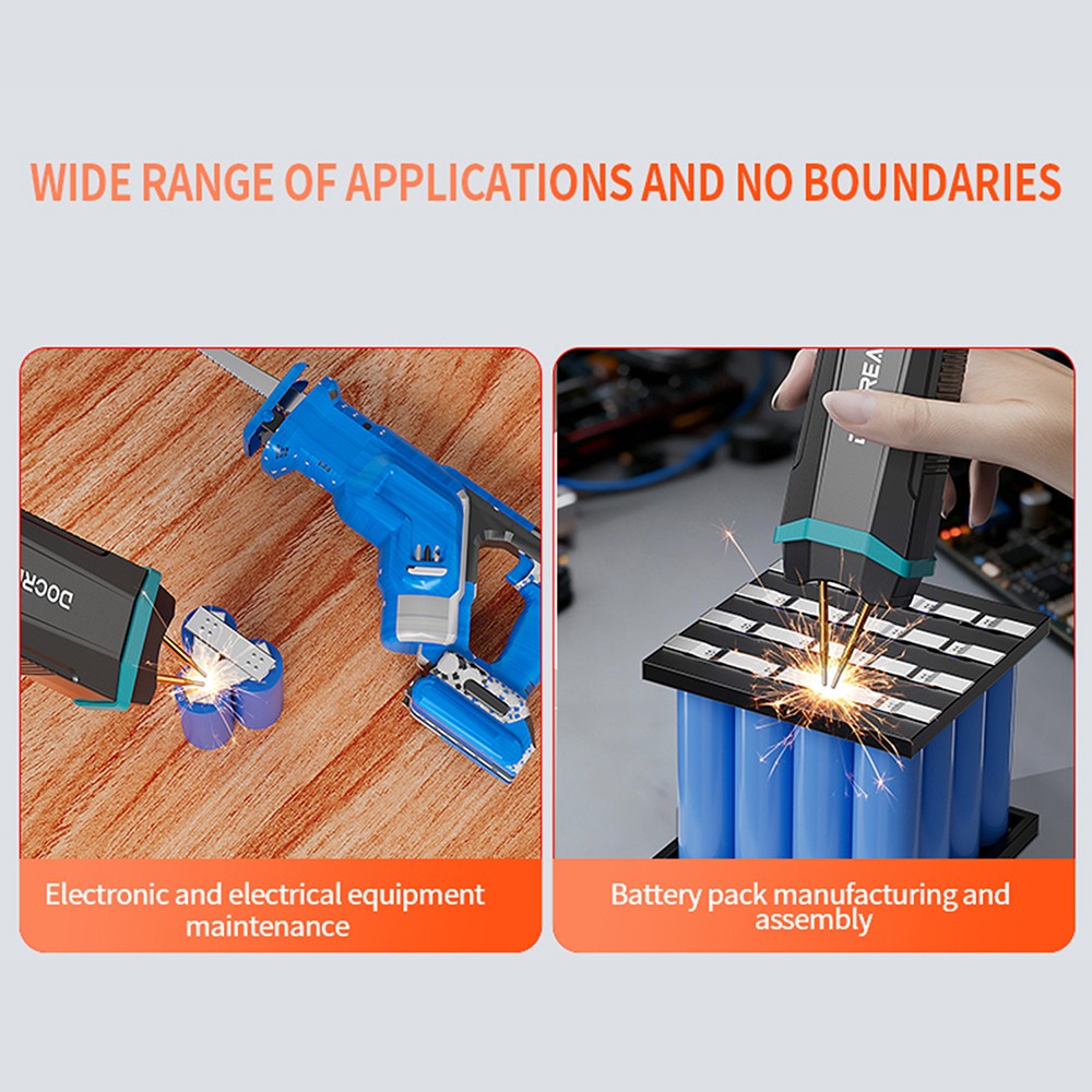 Handheld Spot Welding Machine 10-Gear Adjustable 0.1-0.2mm Plated Nickel Sheets
