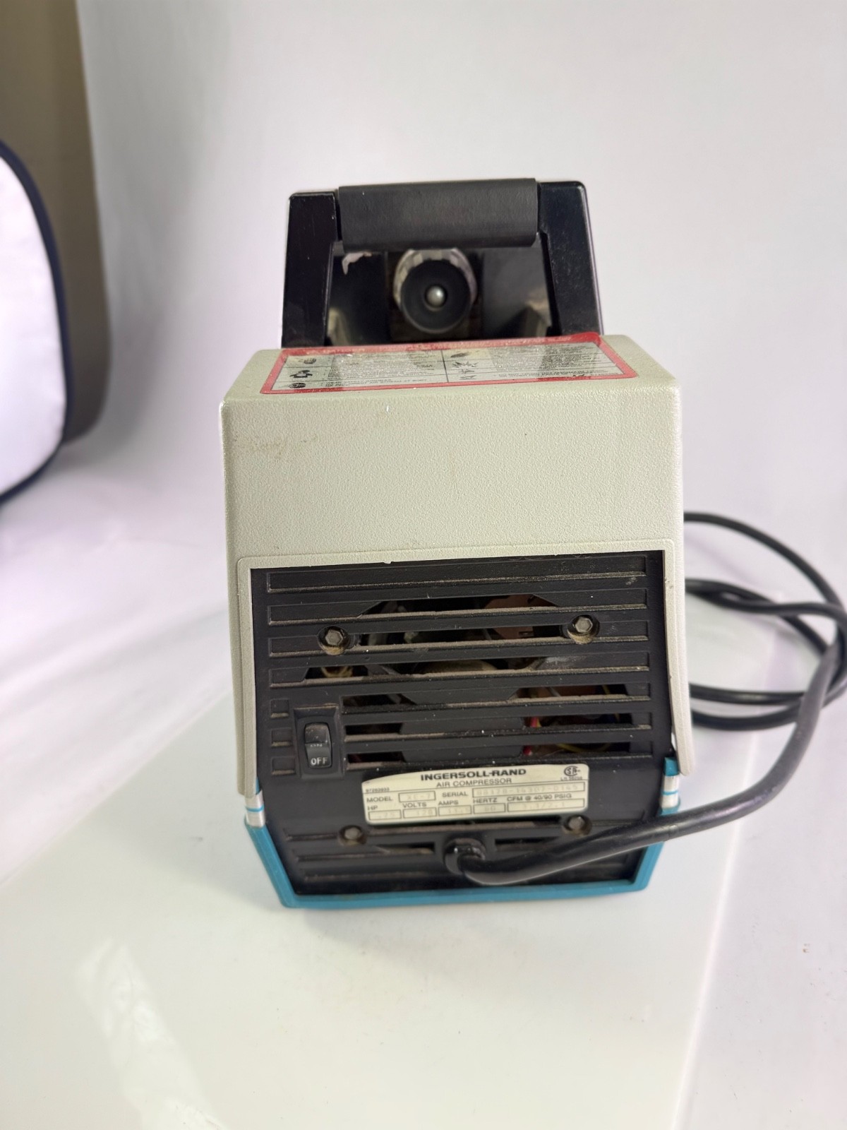 Vintage Ingersoll-Rand Rand 4000 XE-7 3/4 HP Portable Air Compressor 120V