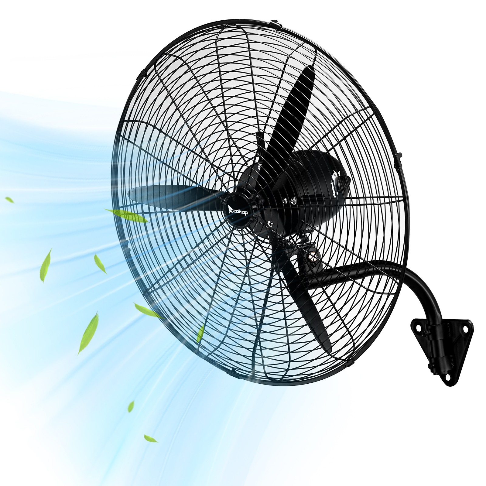 20» High Velocity Oscillating Wall Mount Fan For Commercial, Industrial 4 Speed