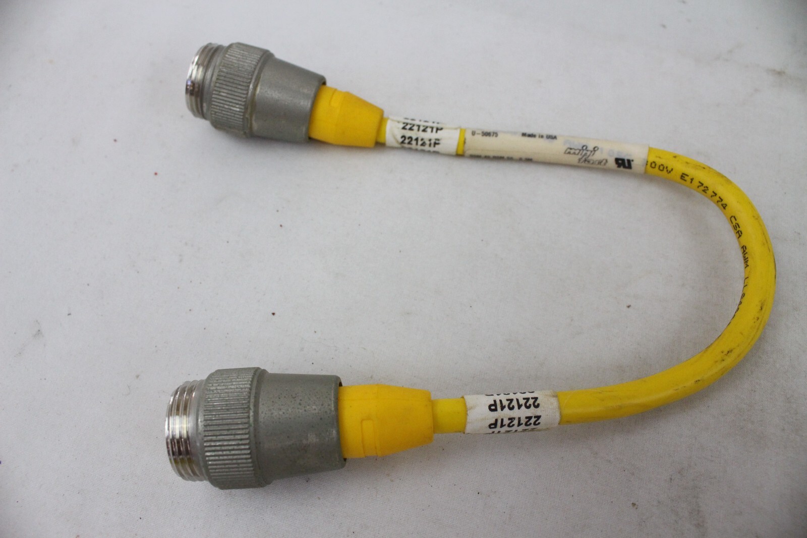 Turck RSM40RSM50-0.3m MiniFast 7/8″ Straight M Connector Cordset 243G
