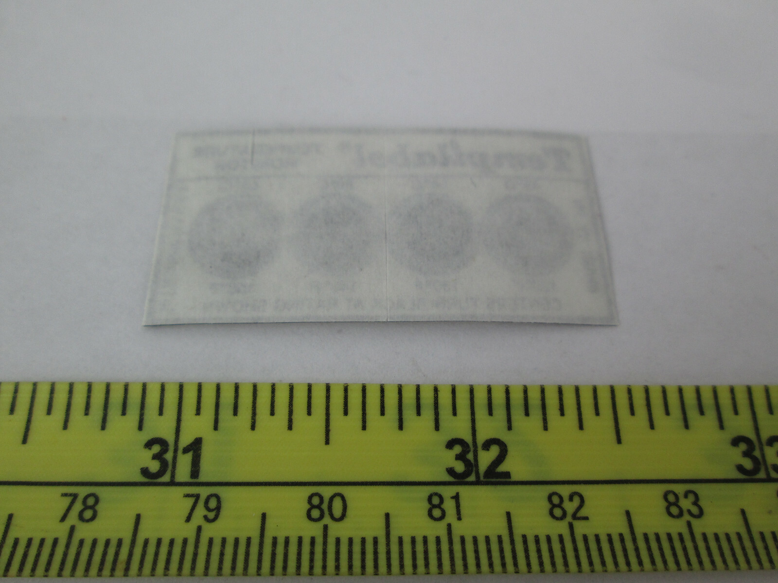 New Package of 10 Tempilabel Tempature Monitor Labels 120-150°F 49-66°C