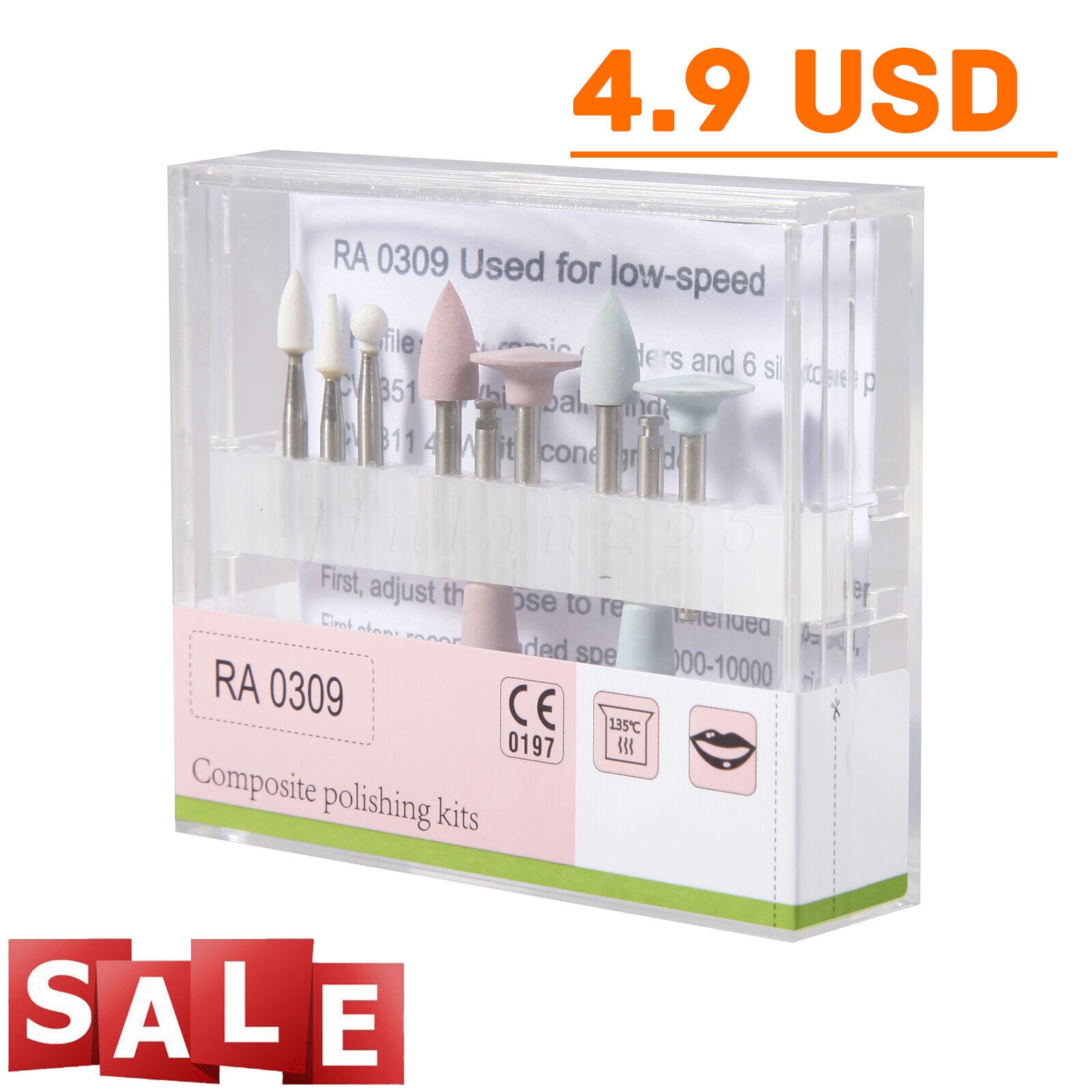 Dental Composite Polishing Kit RA 0309 for Low-speed Handpiece Contra Angle