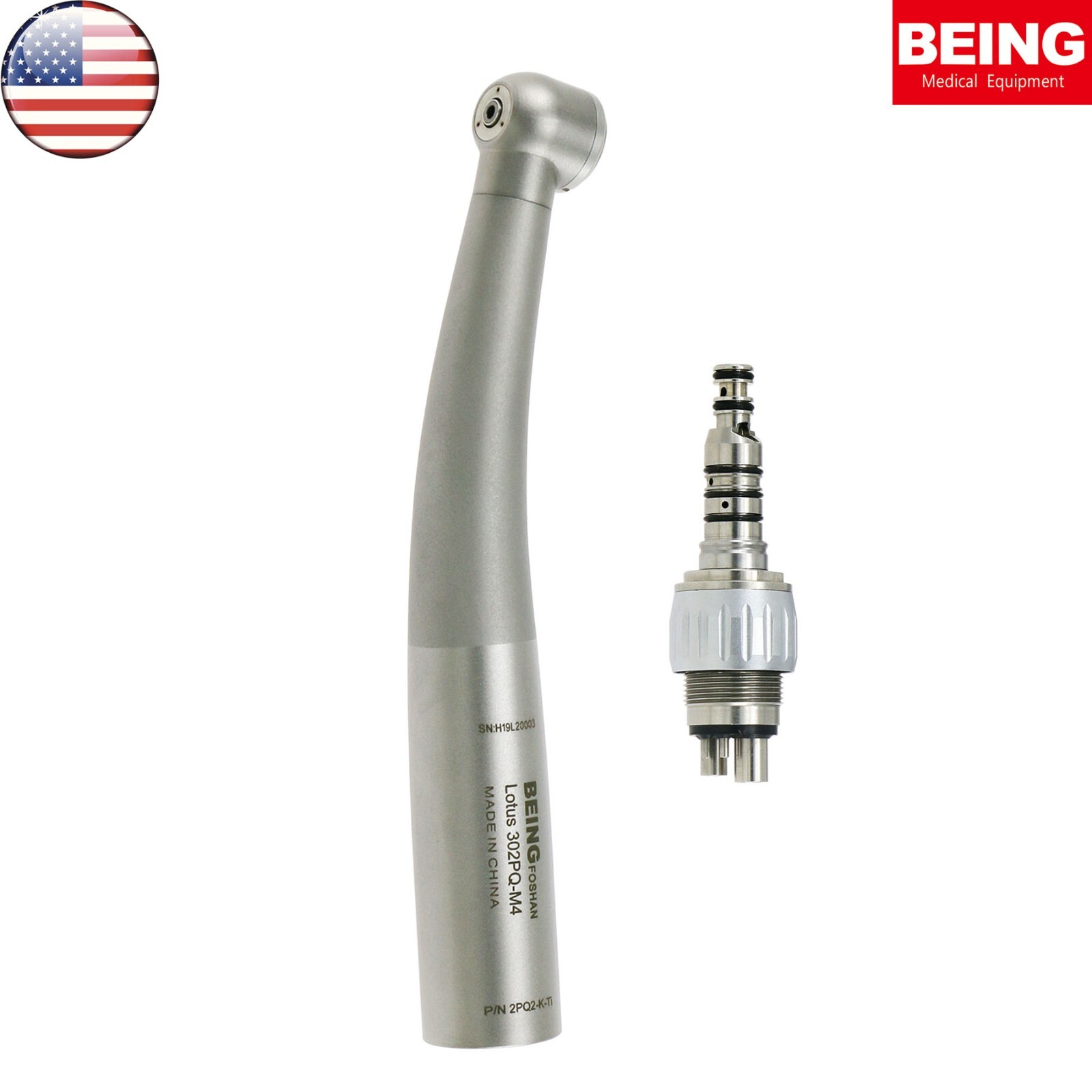 US BEING Dental High Speed Air Turbine Handpiece fit KaVo MULTIflex 6 pin M4