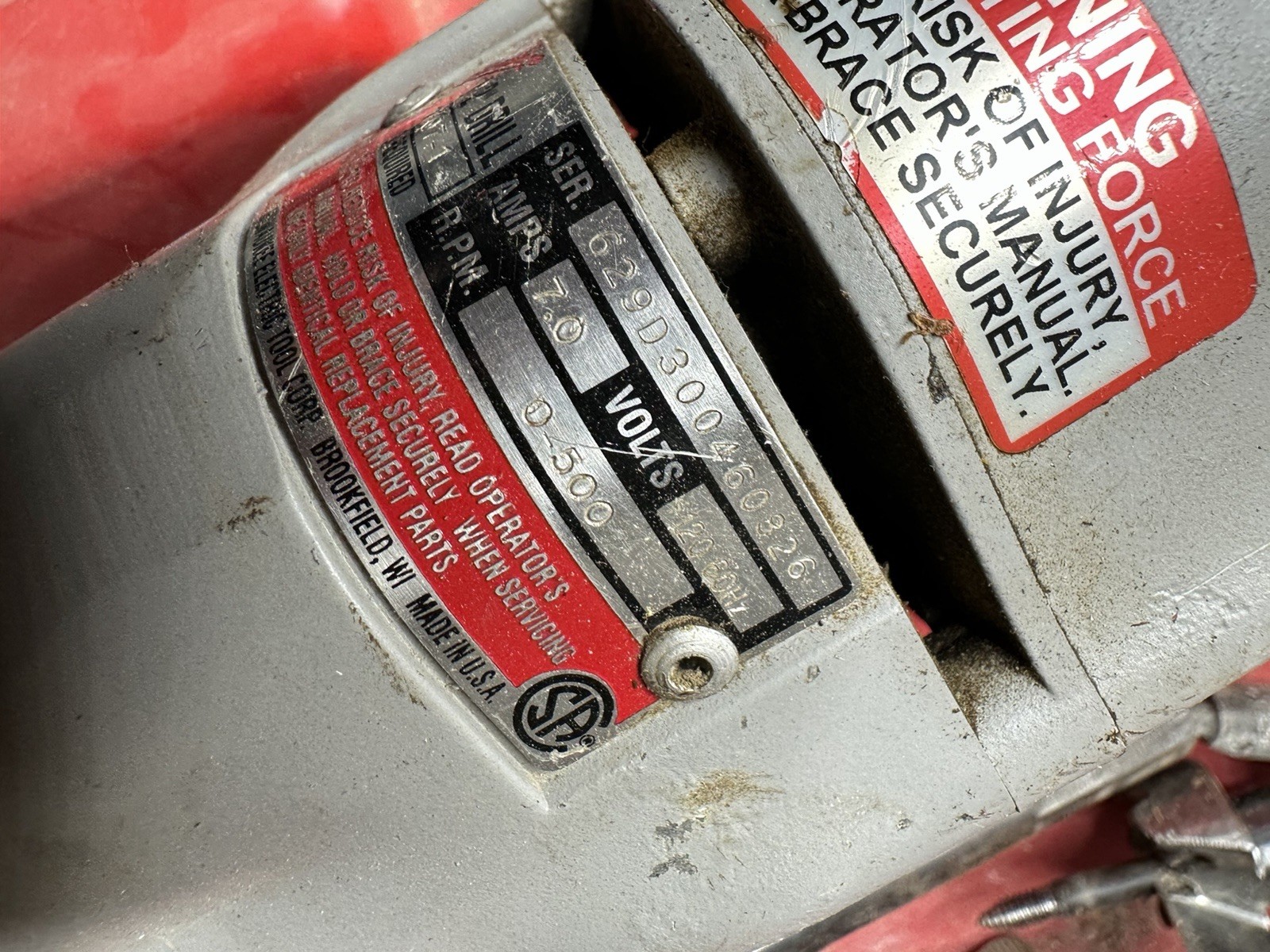 Milwaukee 1/2 Right Angle Drill 1107-1 Made in the USA.
