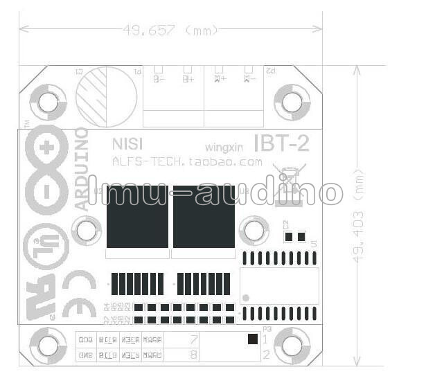 10PCS Dual BTS7960B Stepper Motor Driver Board 43A DC H-Bridge PWM For Arduino