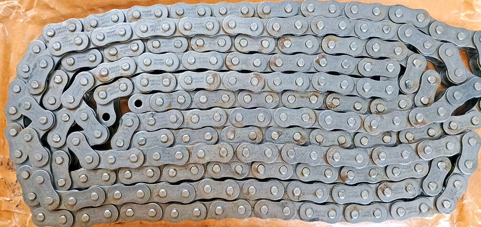 HKK Roller Chain 08B-1R 10′ 240 Links