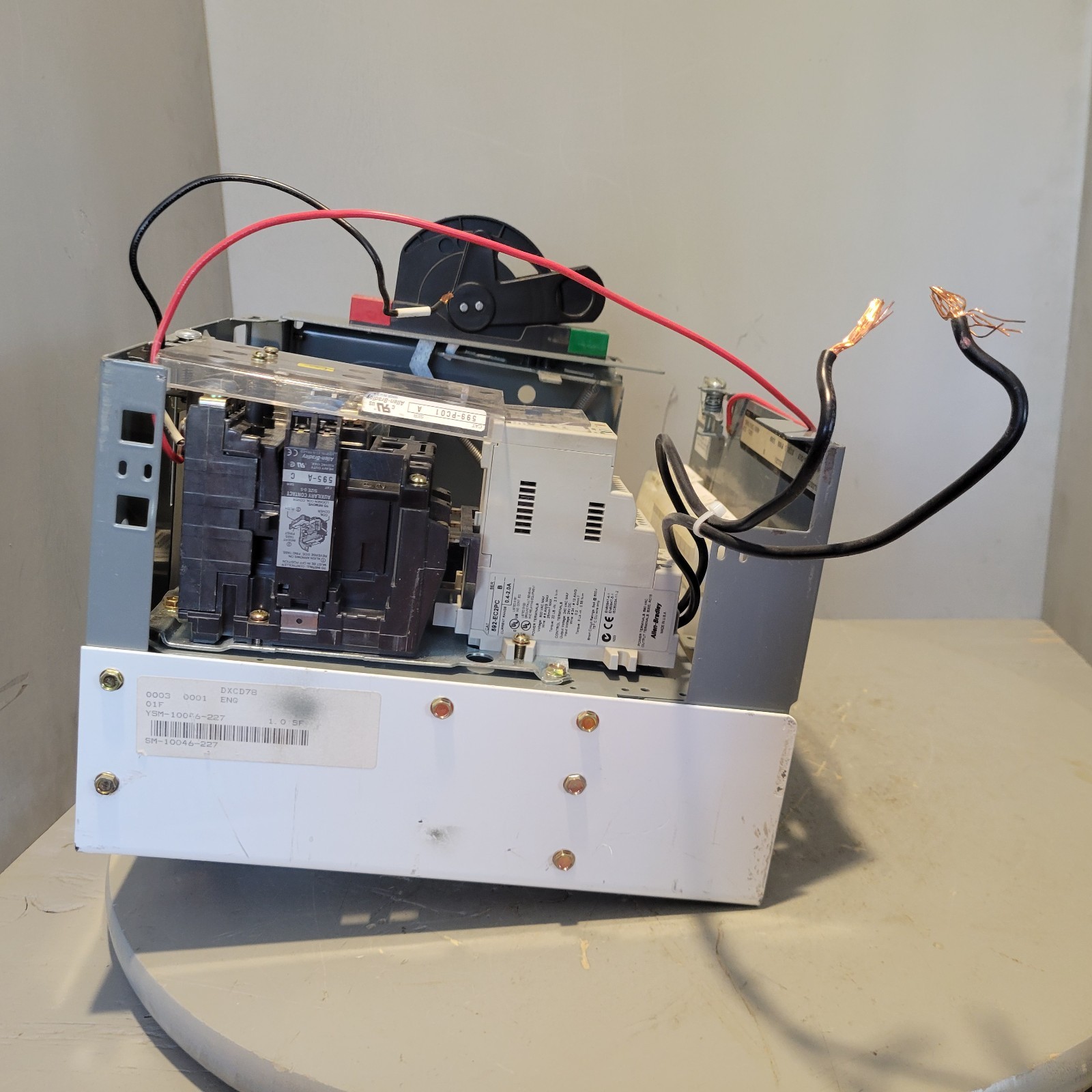 Allen Bradley Motor Control Unit, 480V, 10HP, 3PH, R-651160, YULDXCD78/3AD