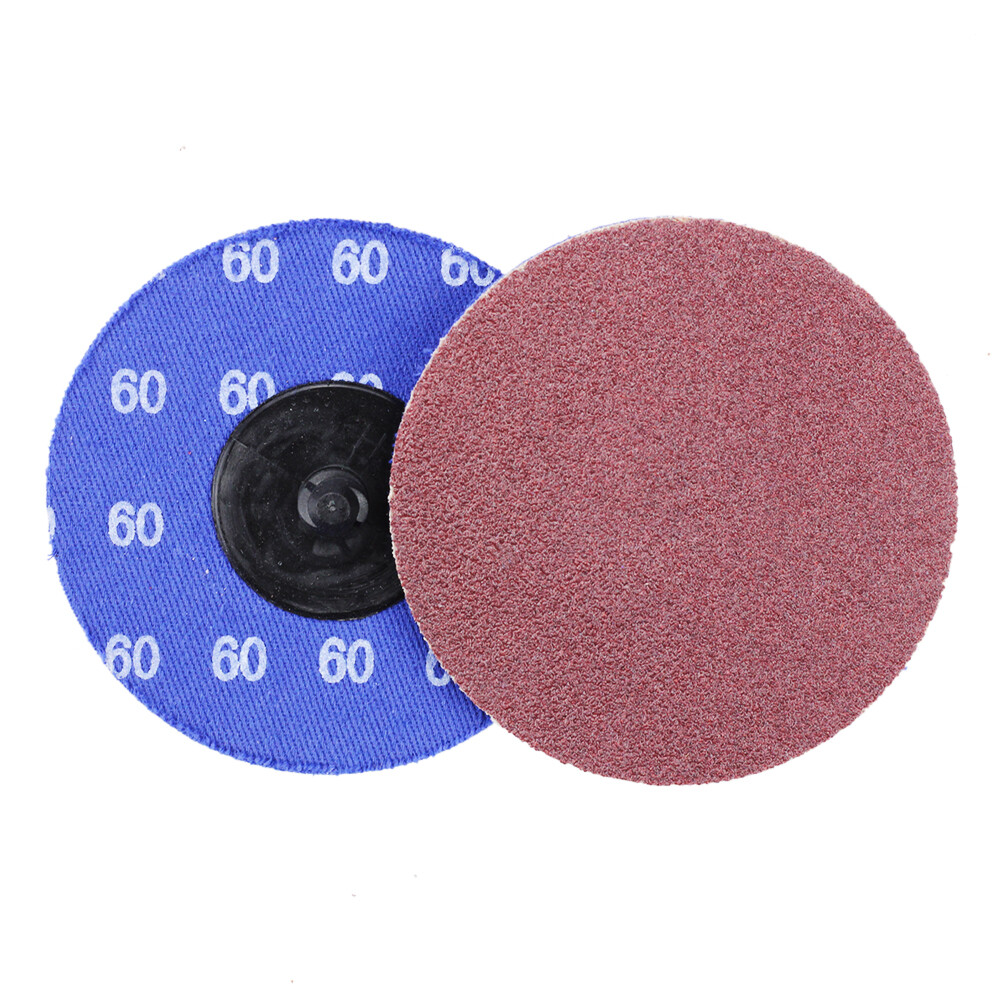 25 Pack – 3″ 60 Grit A/O Quick Change Sanding Disc Black Hawk, Type R Roloc