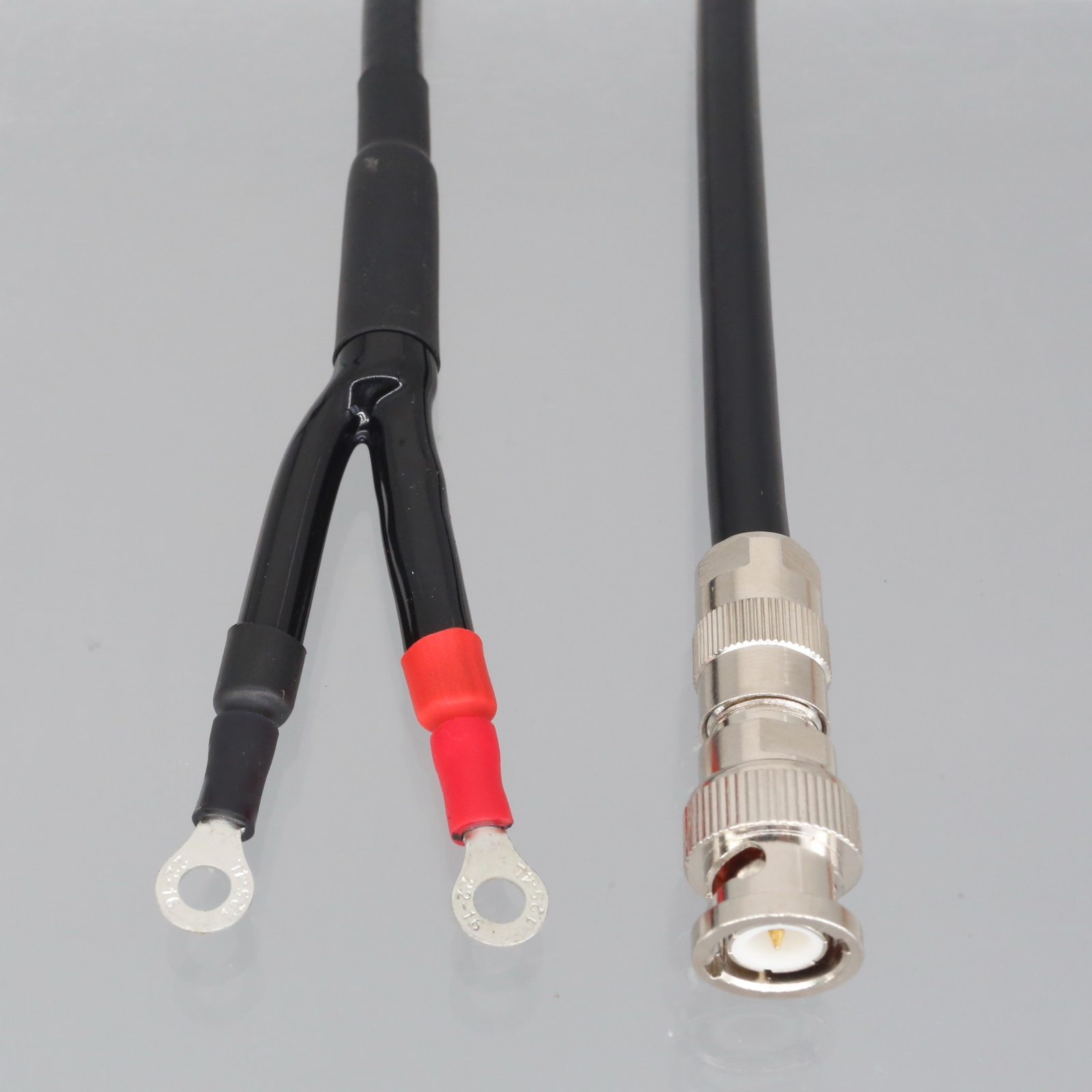 BNC Male to M4 Screw Ring Terminal Cable Clamp Ultrasonic Signal Conversion Cord