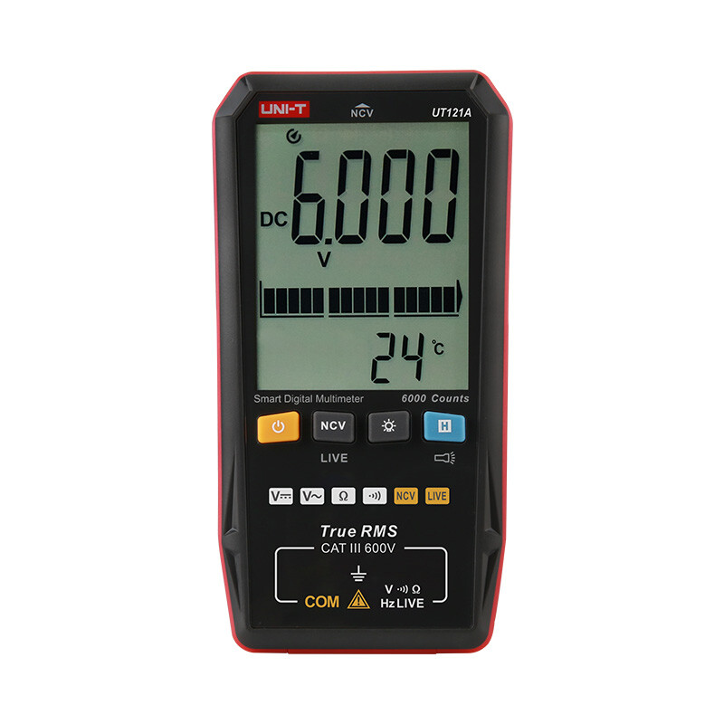 UNI-T UT122 Smart TRMS Multimeter NCV LIVE Dual Display Voltage Tester