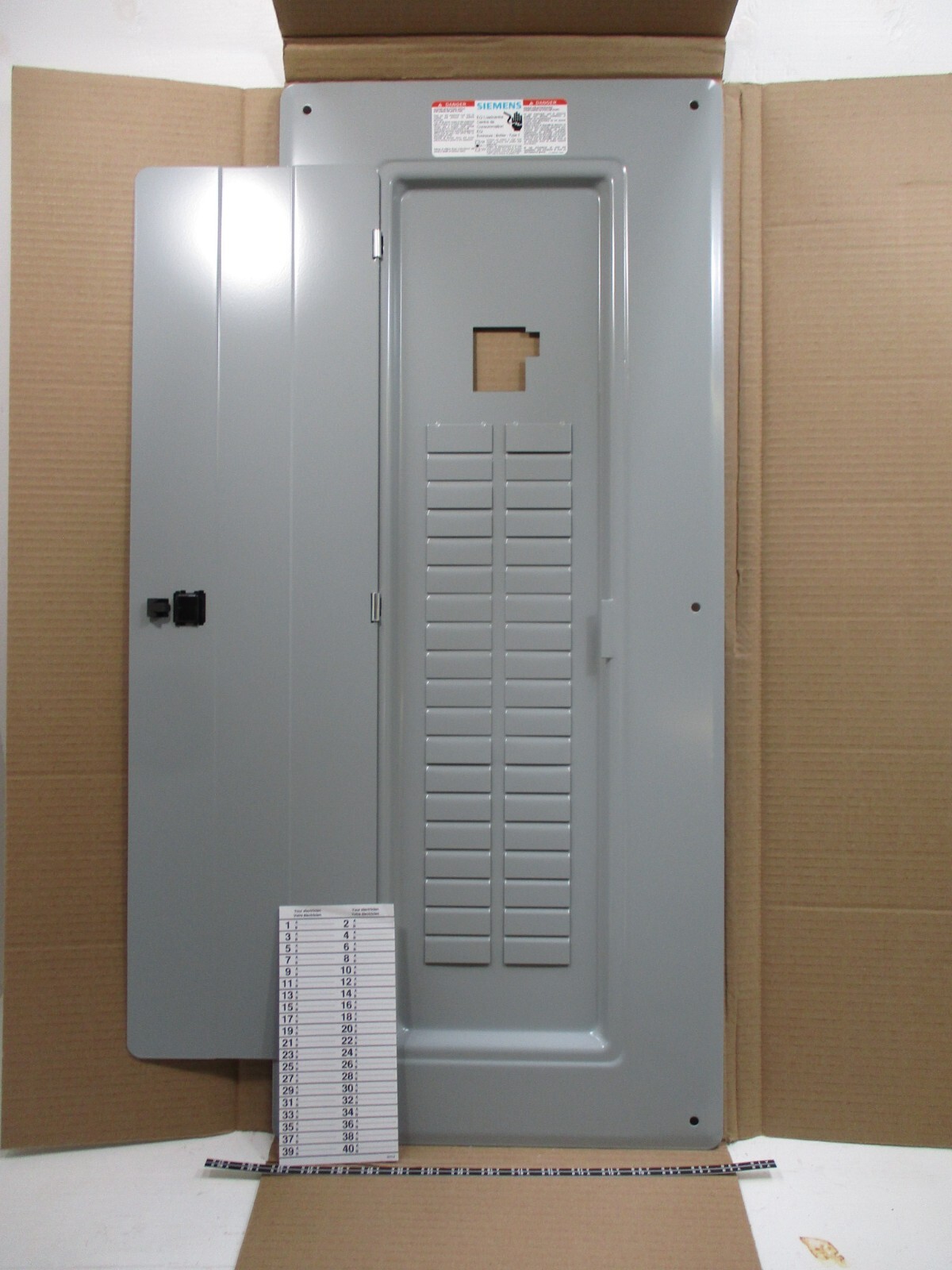 NEW Siemens DKS38-1A EQ-III Load Center Door Kit Breaker Panel Front Cover Trim