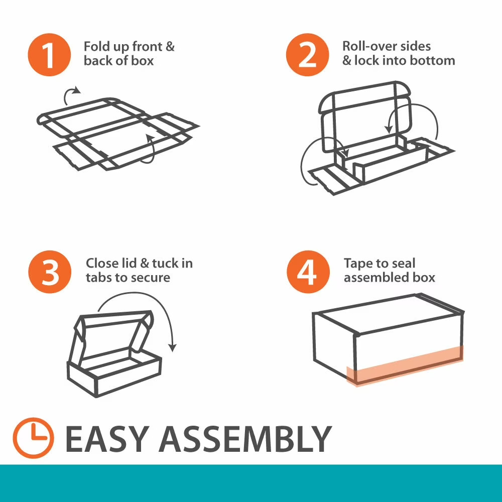 (10 pack) Pen+Gear Side-Loading Shipping Boxes, 9″x12″x3″, 1 Count