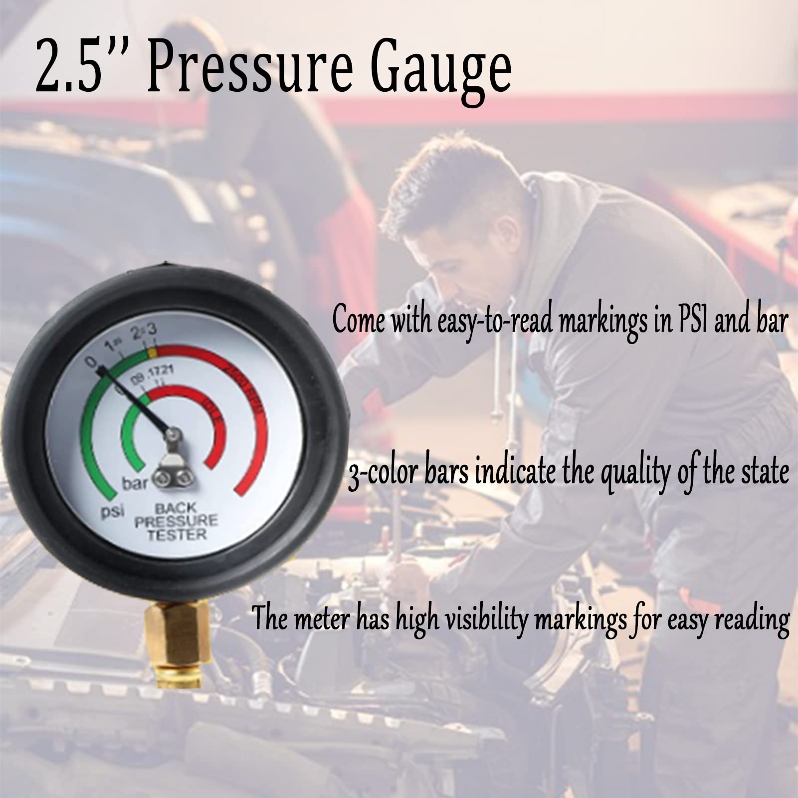 Exhaust Back Pressure Tester Car Catalytic Converter Clog Exhaust…