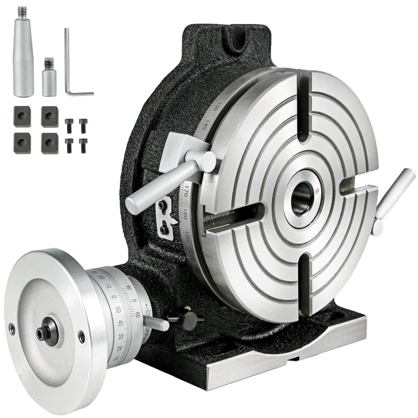 VEVOR HV8 Rotary Table – Horizontal/Vertical, 3MT for Milling & Drilling