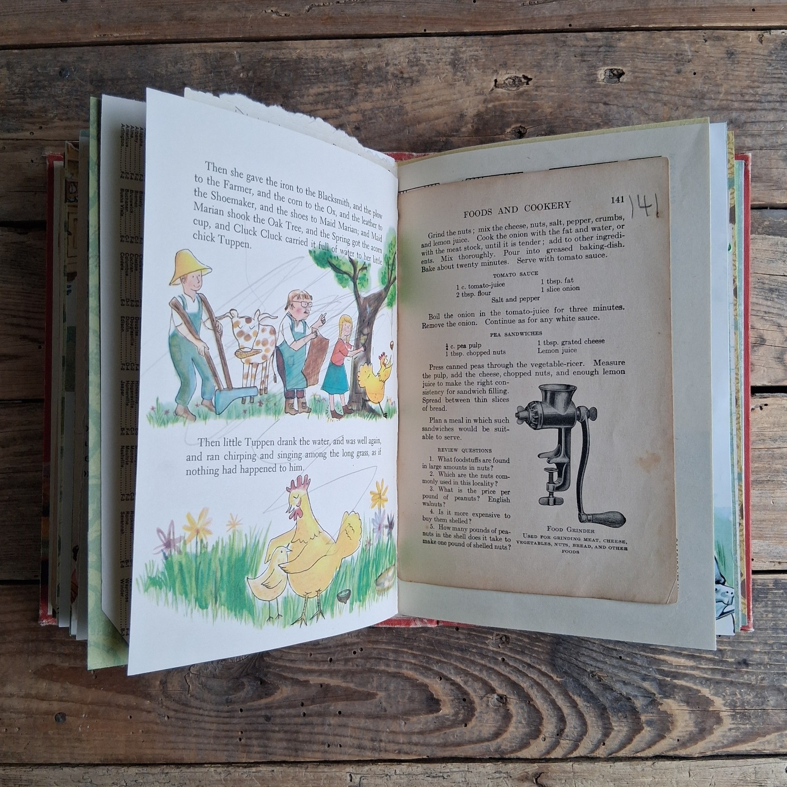 Handmade Junk Journal Vintage Textbook Cover Roads To Everywhere Blank Diary